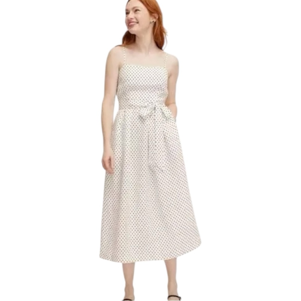 kate spade new york x Target Mini Polka Dot Midi Dress Cream & Black